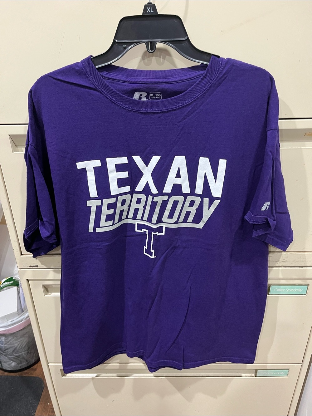 Russell Athletic Purple 'Texan Territory' Short Sleeve Tee Tarleton State